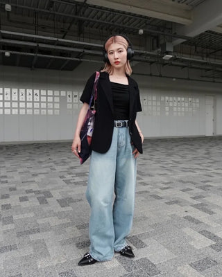 Linen Oversized Half Jacket
