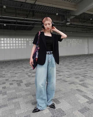 Linen Oversized Half Jacket