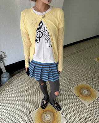 Shell Button Summer Cardigan