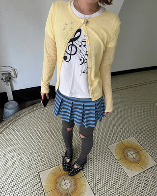 Shell Button Summer Cardigan