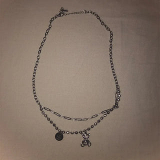 Coin Bear Chain Necklace
