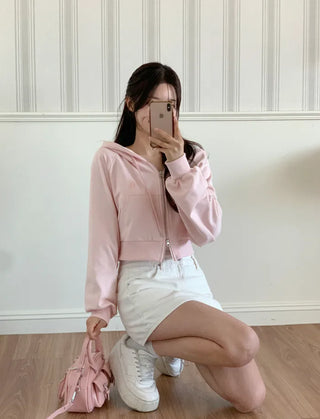(5 colors) DR Balloon Cropped Hoodie