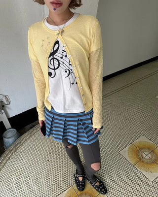 Shell Button Summer Cardigan