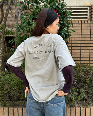 (Unisex) Backstamp Lettering Half T-Shirt
