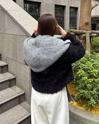 Knitted Hooded Scarf