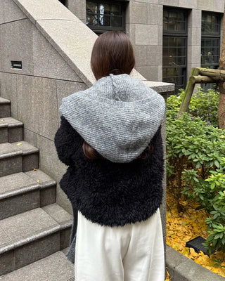 Knitted Hooded Scarf