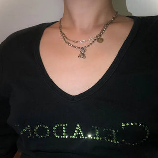 Coin Bear Chain Necklace