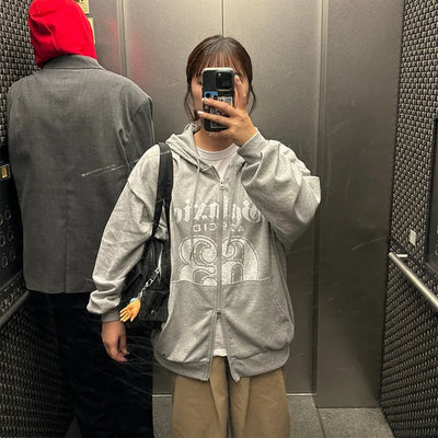 63 Logo Lettering 2-Way Zip Hoodie