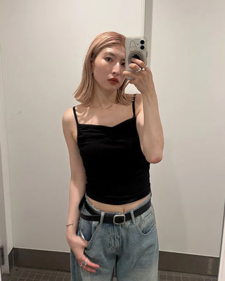 Bust drape bra top camisole