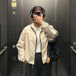 Two-pocket buckle shoulder bag