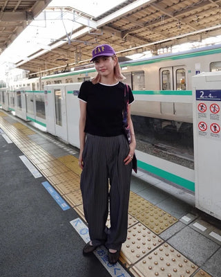 Cropped Ringer Half T-shirt