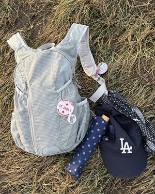 Graph Check Multi-Pocket Backpack