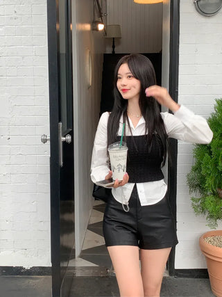 Semi-cropped shirt (3 colors)