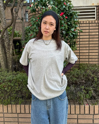 (Unisex) Backstamp Lettering Half T-Shirt