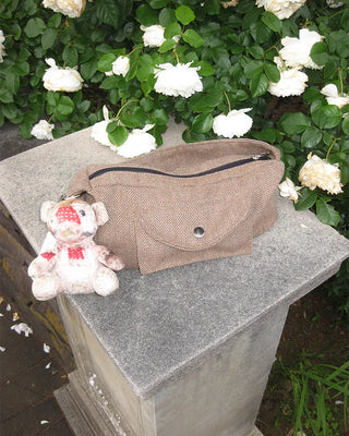 Fishbone Square One-Shoulder Bag