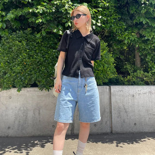 Denim shorts
