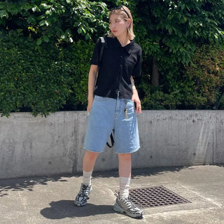 Denim shorts