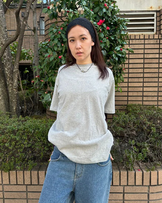 (Unisex) Backstamp Lettering Half T-Shirt