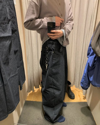 Big wide denim pants