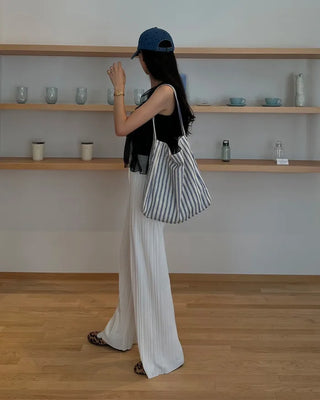 Chiffon frill sleeveless bustier
