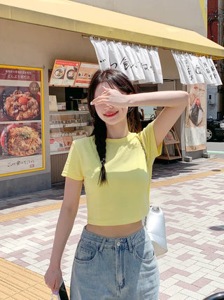 Basic Cropped T-Shirt (12 colors)