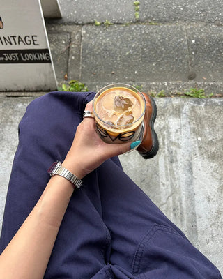 Pentagon pocket herringbone striped cotton pants