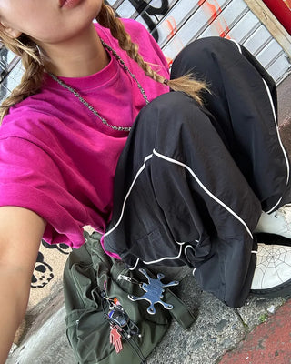 Out-piping tape easy pants