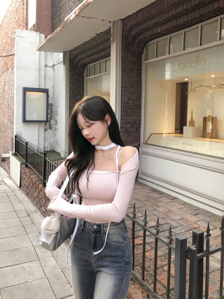 Lace strap sleeveless top (2 colors)
