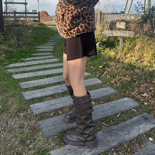 Knit shorts with elastic waistband