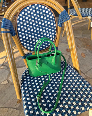 Center Button Square Tote Bag
