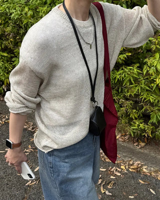(Unisex) Linen Blend Summer Knit
