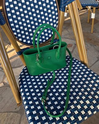 Center Button Square Tote Bag