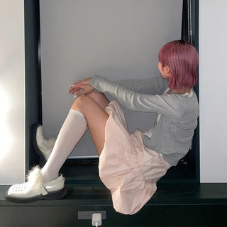 Sheer knee-high socks