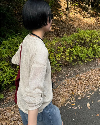 (Unisex) Linen Blend Summer Knit