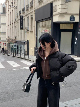 2-way detachable sleeve down jacket