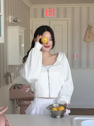 (5 colors) DR Balloon Cropped Hoodie