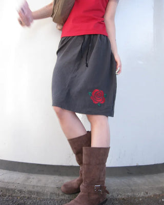 Rose Stitch Gauze Skirt