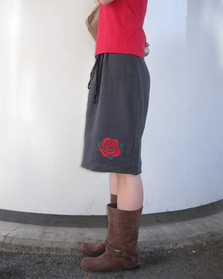 Rose Stitch Gauze Skirt