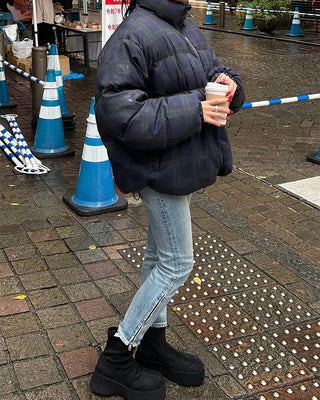 Unisex Checkered Down