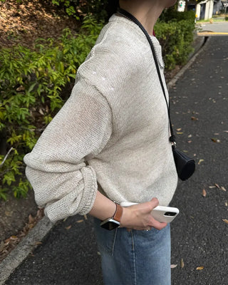 (Unisex) Linen Blend Summer Knit