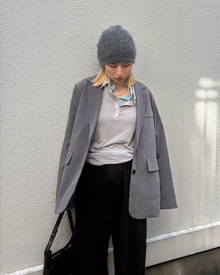 Back slit flap pocket jacket