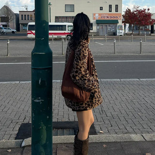 Leopard fur jacket