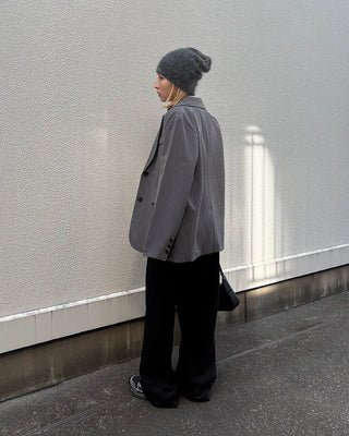 Back slit flap pocket jacket