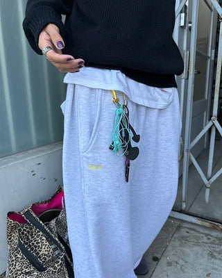 (ORIGINAL) Side-tuck Loose Fit Sweatpants (Fleece Lined)