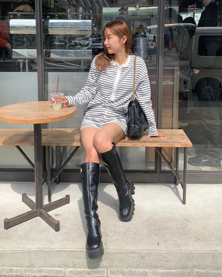 Center Button Border Homewear Set