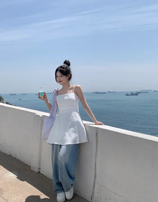 Linen camisole dress