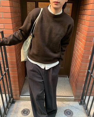 (Unisex) Round Wool Knit