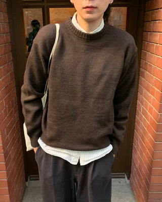 (Unisex) Round Wool Knit