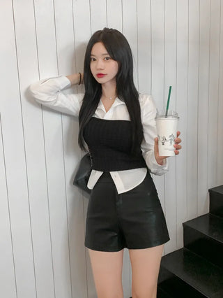 Semi-cropped shirt (3 colors)