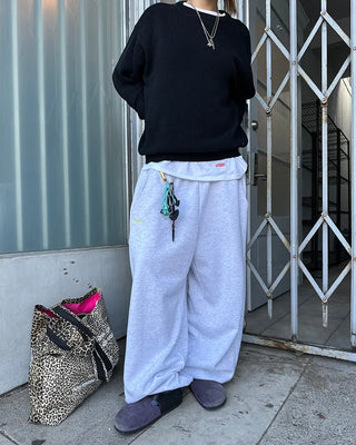 (ORIGINAL) Side-tuck Loose Fit Sweatpants (Fleece Lined)